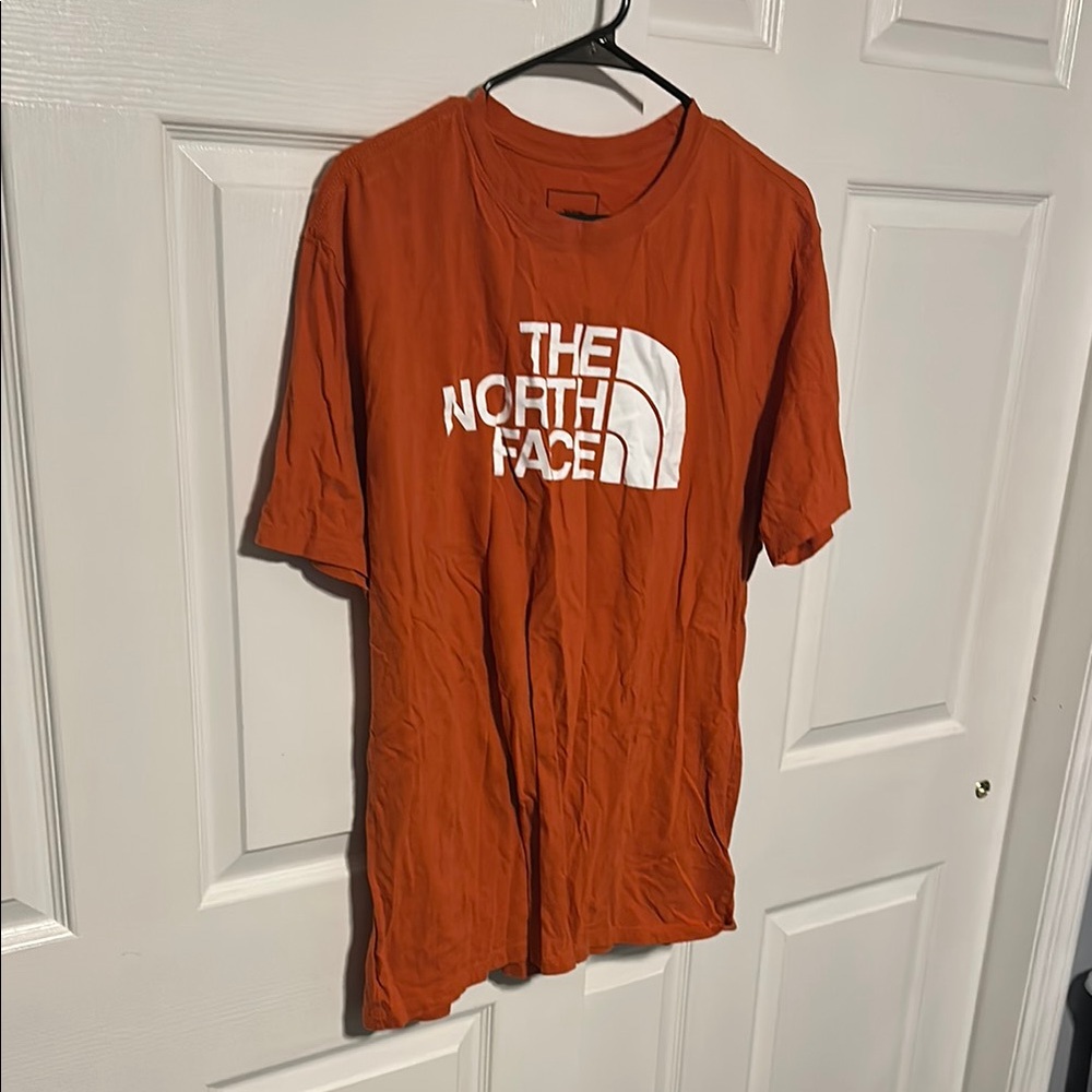 The North Face Rust T-Shirt with White Logo